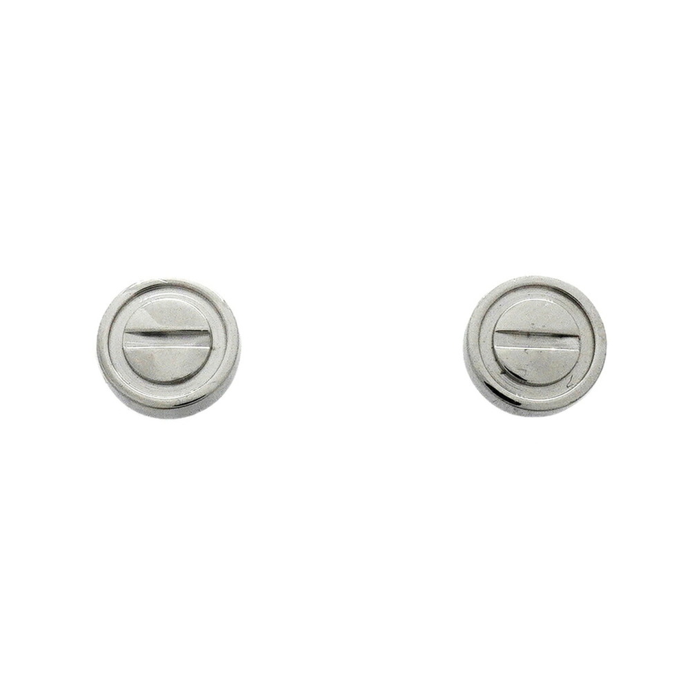 CARTIER 18k Silver Love Earrings